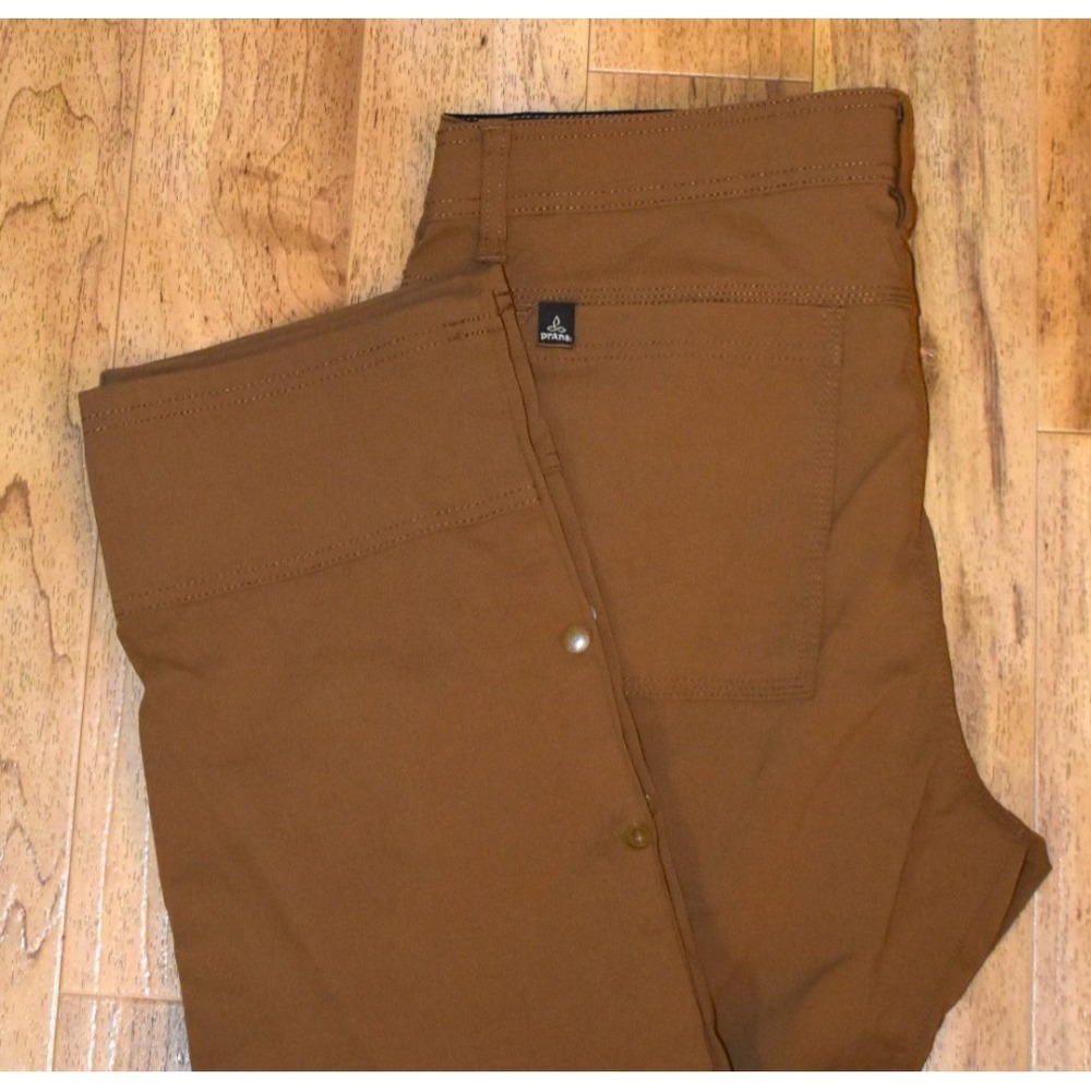 Prana Men's 36x28.5 Stretch Zion Straight Leg Cargo Pants Brown